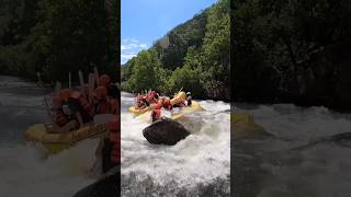 Rafting accident 😭😭😭rafting seen rafting riverraftting adventuresports explore explorepage [upl. by Aseyt108]