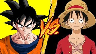 Dragon Ball Goku VS One Piece Monkey D Rufy  Battaglia Rap Epica  Dissing Rap Freestyle [upl. by Itsud]