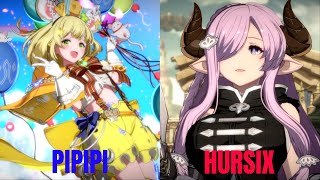 GBVSR High Level Gameplay Pipipi Vikala VS Hursix Narmaya [upl. by Odnanref]