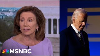 Nancy Pelosi Its up to Biden to decide if hes going to run whatever he decides we go with [upl. by Sharai]