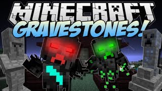 Minecraft  GRAVESTONES Wither Catacombs  Mod Showcase 162 [upl. by Rainie565]