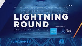 Lightning Round Id back Moderna here says Jim Cramer [upl. by Lemra]