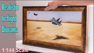 How to Build a Realistic InFlight Diorama 1144 Scale Model Aircraft [upl. by Myles]