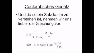 Coulombsches Gesetz [upl. by Atter]