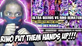 Beyond Dragon Ball Super Hakaishin Ultra Beerus Vs Rino Rematch REACTION [upl. by Domella]