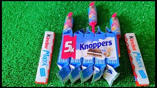 Opening candy ASMR Lots of Knoppers chocolate wafers [upl. by Seymour298]