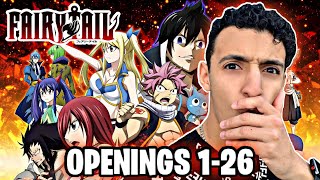 FAIRY TAIL ALL OPENINGS 126 RÉACTION [upl. by Kloman]