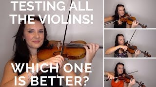 6 FIDDLERMAN violins played side by side  can you tell the difference [upl. by Ecneralc]