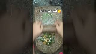 আমার মার হাতের special ধনেপাতার ভর্তা 😋 [upl. by Ralston]