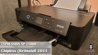 XP 15000 Chipless Firmware Re Install for Sublimation 2023 [upl. by Eitsrik967]