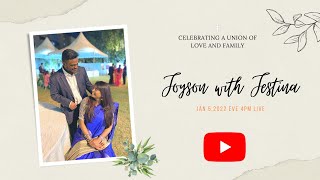 Joyson with Jestina Wedding LIVE joysonjestina weddinglive [upl. by Ylus]