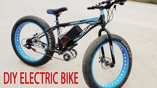 DIY Electric Bike 40kmh Using 350W Reducer Brushless Motor [upl. by Kelby]