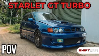 Toyota Starlet GT Turbo POV Drive GoPro 9 [upl. by Syl]