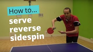 How to do a reverse sidespin serve [upl. by Eevets]