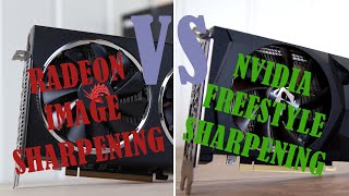 Nvidia Freestyle sharpening vs Radeon Image sharpening  Performance and side by side comparison [upl. by Alamak]