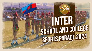 Inter School And College Sports Parade  2024  SCPSC BNCC PLATOONS [upl. by Liryc]