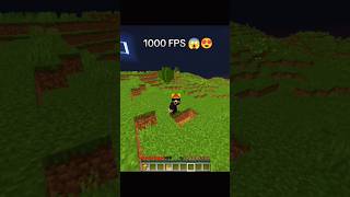 2 fps Vs 1000 fps in Minecraft 😱minecraft shorts fps 1000fps [upl. by Breger]