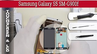 How to replace separate 🔧 lcd amp touch screen 📱 Samsung Galaxy S5 SMG900f Part 1 [upl. by Hound853]