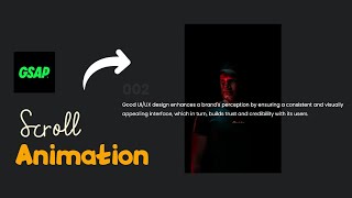 🔥Scroll Animation using GSAP  Text Animation with SplitType JS🔥 [upl. by Axe]