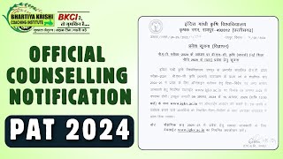 CGPAT 2024 Counselling Notification Details  BKCI [upl. by Eiliak732]