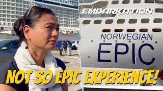 Not so Epic Experience  The First Day of Our Mediterranean Cruise on NCL Epic [upl. by Batista]