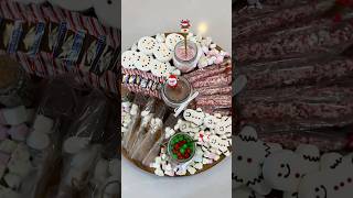 Hot Chocolate Charcuterie ☃️ christmas chocolate sweettooth asmrsounds satisfying viralvideo [upl. by Nolly71]