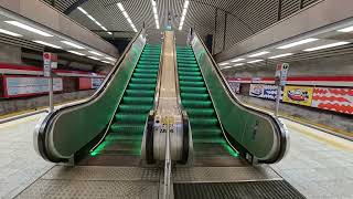 KONE Schindler Otis Escalators In Hakaniemi Helsinki Finland  Insta360 AcePro Video 4K30fps [upl. by Eiramik558]