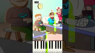 Meeting Timeout In Hospital With MrBeast and Dude Perfect ​⁠TheToonTubers  Piano Tutorial [upl. by Sulihpoeht]