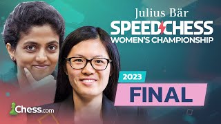 Julius Baer Womens Speed Chess Championship 2023 Final  Hou Yifan v Harika Wholl Win [upl. by Noiz518]