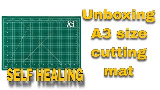 Unboxing A3 size cutting mat  double sided self healing plastic Inventify123 [upl. by Yhtuv]