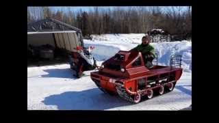 1973 PPT PasseParTout Double Track  Kohler engine  Snowmobile [upl. by Acinorav172]