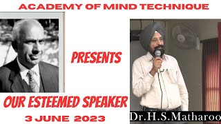 HOMOEOPATHY WITH DR HS MATHAROO AUDIO RECORDING 3 Jun 2023 [upl. by Averat825]