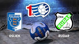 Osijek vs Rudar  13 kolo  1 HRL Žene [upl. by Alby]