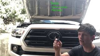 How To Remove Front Grill WITH Sensor  3rd Gen Tacoma  Step By Step [upl. by Adnilrev]