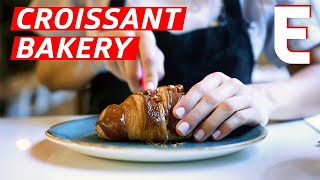 How Chocolate Hazelnut Croissants Are Made — The Process [upl. by Mis]