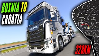 Trucking Through Country Roads From BOSNIA To CROATIA In A SCANIA 660S ETS2 PROMODS GAMEPLAY [upl. by Ahsemed]