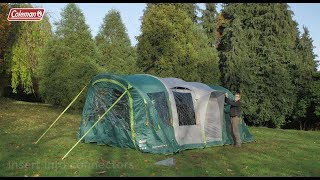 Coleman® Valdes Deluxe 4XL Air Tent Pitching [upl. by Enneirb]