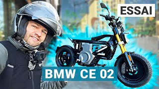 Essai BMW CE 02  une béhème électrique dès 14 ans [upl. by Rosalinde671]