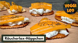 Vegane Räucherlax Häppchen  toll als Vorspeise oder zum Aperitif [upl. by Kendry313]