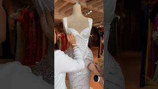 Draping wedding dress dress fashion draping eveninggown weddingdress drapping [upl. by Ahsart]