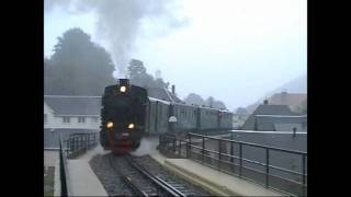 Weißeritztalbahn  Mit der Gr 001 von Hainsberg nach Kipsdorf  September 2001 [upl. by Magdaia]