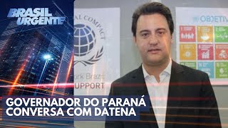 Governador do Paraná Ratinho JR conversa com Datena [upl. by Lawrence]