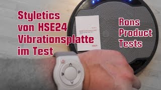 Styletics Vibrationsplatte von HSE24 Schüttel den Speck ist hier das Motto  super Training [upl. by Latsyrc310]