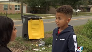 ‘I flew into the ditch’ Jacksonville 7yearold recovering after hitandrun while grabbing mail [upl. by Jaqitsch]