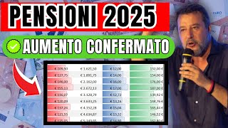 Aumenti Pensioni 2025 Scopri le 7 Novità Importi Aggiornati e Data del Primo Pagamento ✅ [upl. by Ataymik]