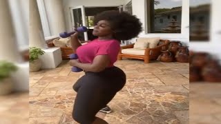 Amara La Negra Así Se Ejercita Bailando Merengue Típico [upl. by Fleda]