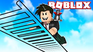 LOKIS SUBINDO NA ESCADA INVISÍVEL  Roblox  The Highest Trampoline Jump Ever [upl. by Lezned322]