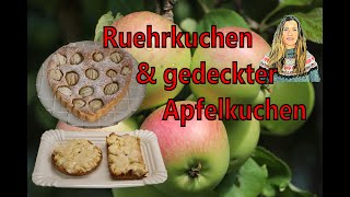 Apfelkuchen Hier das beste Rezept fuer einen saftigen Ruehrkuchen amp einen gedeckten Apfelkuchen [upl. by Refotsirk]