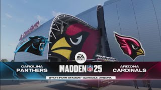 Madden NFL 25  Carolina Panthers vs Arizona Cardinals  Gameplay PS5 [upl. by Vincentia781]