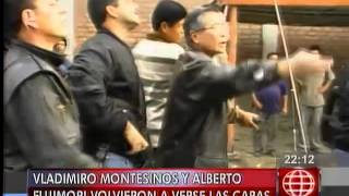 América Noticias  060614  Montesinos y Fujimori volvieron a verse las caras [upl. by Hplar787]